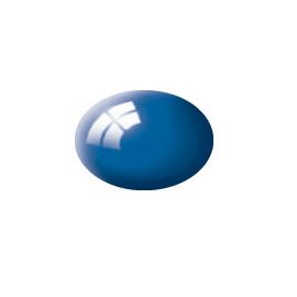 blau, glänzend RAL 5005 Aqua Color 18 ml, Revell Modellbau-Farbe auf Wasserbasis