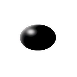 schwarz, seidenmatt RAL 9005 Aqua Color 18 ml, Revell Modellbau-Farbe auf Wasserbasis