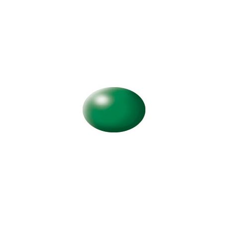 laubgrün, seidenmatt RAL 6001 Aqua Color 18 ml, Revell Modellbau-Farbe auf Wasserbasis