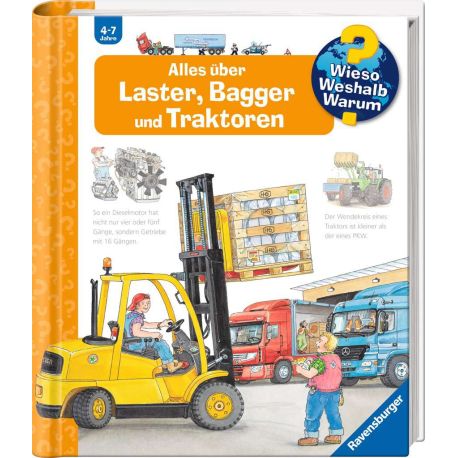Wieso? Weshalb? Warum?, Band 38: Alles über Laster, Bagger und Traktoren