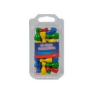 Noris Spiele - 24 bunte Halmakegel aus Holz