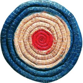 Strohzielscheibe, Durchmesser ca.  65 cm, ca. 5 cm Stärke