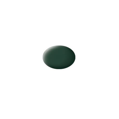 Dunkelgrün, matt RAF Aqua Color 18 ml, Revell Modellbau-Farbe auf Wasserbasis