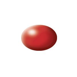 Feuerrot, seidenmatt Aqua Color 18 ml, Revell Modellbau-Farbe auf Wasserbasis