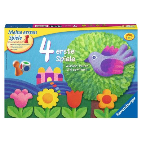 Ravensburger 21417 - 4 erste Spiele - Spielesammlung für die Kleinen -  Spiele für Kinder ab 3 Jahren, Brettspiele für