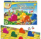 Ravensburger Kinderspiel 21420 - Tempo kleine Schnecke, Das spannende Schneckenrennen, Brettspiel und Gesellschaftsspi