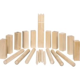 Wikingerspiel Kubb, mittlere Größe, im Baumwollbeutel