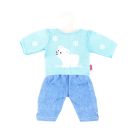 Puppen-Eisbär-Pullover mit Jeans, Gr. 35-45 cm, sortiert