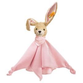 Steiff Hoppel Hase Schmusetuch, rosa, 20 cm