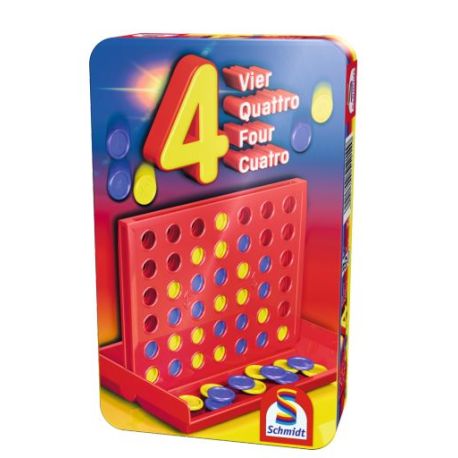 Schmidt Spiele Vier Mitbringspiel in der Metalldose