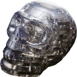 3D Crystal Puzzle - Schädel schwarz 49 Teile