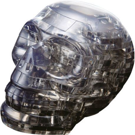 3D Crystal Puzzle - Schädel schwarz 49 Teile