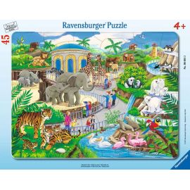 Ravensburger 6661 Puzzle Besuch im Zoo 30-48 Teile