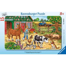 Ravensburger 6035 Puzzle Glückliches Bauernhofleben 15 Teile