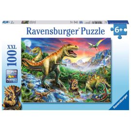 Ravensburger 10665 Puzzle Bei den Dinosauriern 100 Teile XXL