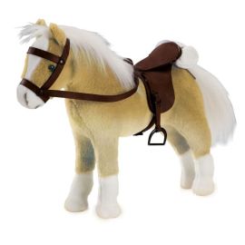 Götz 3401926 Pferd Haflinger mit Sattel, 42-50cm