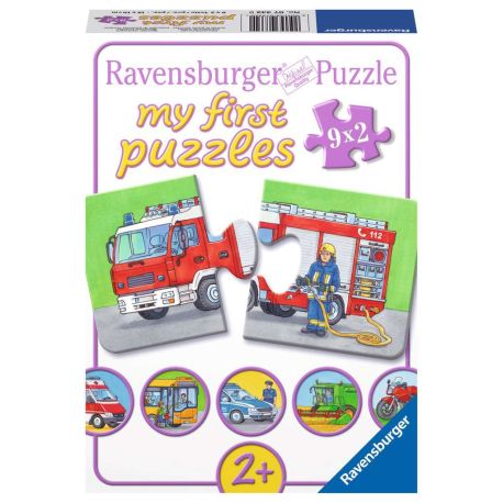 Ravensburger 7332 Puzzle Einsatzfahrzeuge 9x2 Teile