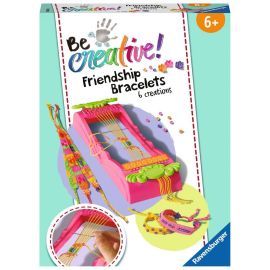 Ravensburger 18280 BeCreative Freundschaftsbändchen - Freche Armbänder aus bunten Garnen weben, DIY für Kinder ab 6 Ja