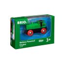 BRIO World 33595 Speedy Green Batterielok – Inklusive Scheinwerfer, kann vorwärts und rückwärts fahren – Geeignet für