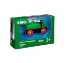 BRIO World 33595 Speedy Green Batterielok – Inklusive Scheinwerfer, kann vorwärts und rückwärts fahren – Geeignet für