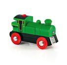 BRIO World 33595 Speedy Green Batterielok – Inklusive Scheinwerfer, kann vorwärts und rückwärts fahren – Geeignet für
