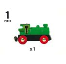 BRIO World 33595 Speedy Green Batterielok – Inklusive Scheinwerfer, kann vorwärts und rückwärts fahren – Geeignet für
