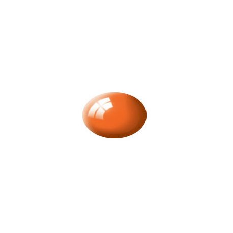 Orange, glänzend Aqua Color 18 ml, Revell Modellbau-Farbe auf Wasserbasis