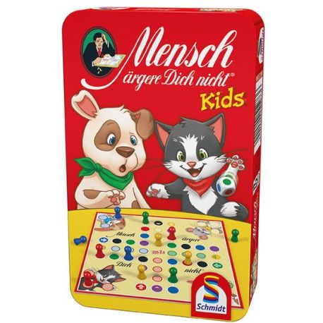 Schmidt Spiele Mensch ärgere dich nicht Kids Mitbrinspiel in der Metalldose