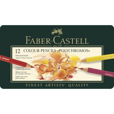 Faber-Castell KUENSTLERFARBST.12  MET.ETUI