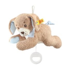 Steiff Gute Nacht Hund Spieluhr, blau, 22 cm
