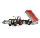 Bruder 02112 Claas Nectis 267F plus Frontlader mit Anhänger