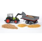 Bruder 02112 Claas Nectis 267F plus Frontlader mit Anhänger