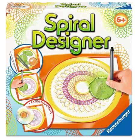 Ravensburger Spiral-Designer, Zeichnen lernen für Kinder ab 6 Jahren, Kreatives Zeichen-Set für farbenfrohe Spiralbild