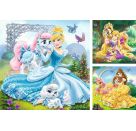 Ravensburger 9346 Puzzle Palace Pets - Belle, Cinderella und Rapunzel 3 X 49 Teile