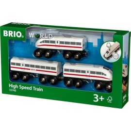 33748 BRIO Schnellzug mit Sound, Holz, 3teilig