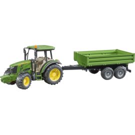 Bruder 02108 John Deere 5115M + Bordwandanhänger
