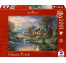 Schmidt Spiele Puzzle Thomas Kinkade Im Naturparadies 1000 Teile