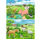 Ravensburger 7582 Puzzle Tierkinder auf dem Land 2 X 12 Teile
