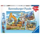 Ravensburger 9226 Puzzle Große Baufahrzeuge 3 X 49 Teile