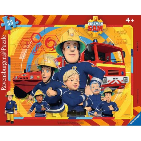 Ravensburger 6114 Puzzle Sam, der Feuerwehrmann 30-48 Teile