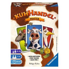 Ravensburger 20752 - Kuhhandel Master, Auktionsspiel für 2-6 Spieler, Kartenspiel mit Kühen ab 10 Jahren, Master Versi