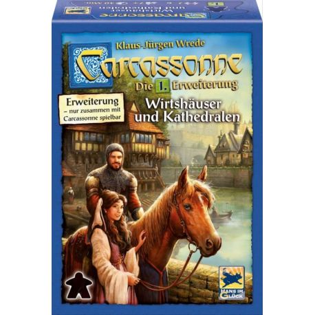Schmidt Spiele Hans im Glück Carcassonne 1. Erweiterung Wirtshäuser und Kathedra