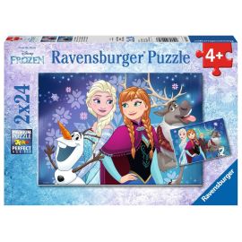 Ravensburger 9074 Puzzle Frozen - Nordlichter 2 X 24 Teile