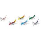 12144Flugzeuge mit Licht und Geräusch, Spritzguss, L  19 cm sortiert (1 Stück)