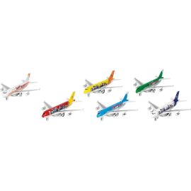 12144Flugzeuge mit Licht und Geräusch, Spritzguss, L  19 cm sortiert (1 Stück)