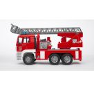 Bruder 02771 MAN Feuerwehr mit Drehleiter, Licht und Sound