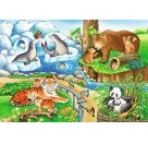 Ravensburger 7602 Puzzle Tiere im Zoo 2 X 12 Teile