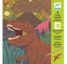 Kratzbilder: Dinosaurier