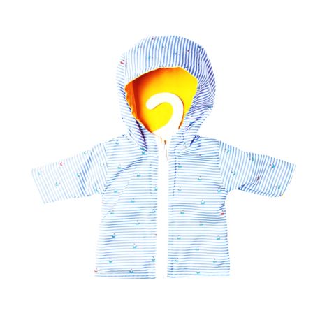 Puppen-Wendeanorak Maritim, Größe 28 - 35 cm