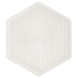 Hama® Bügelperlen Midi - Stiftplatte großes Sechseck.